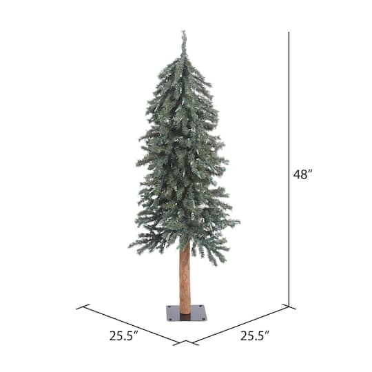 4ft. Unlit Natural Bark Alpine Artificial Christmas Tree
